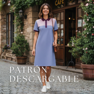 El CÓDIGO COMODIDAD: Patrón de Vestido Camisero de Punto (Elegancia que se Mueve)