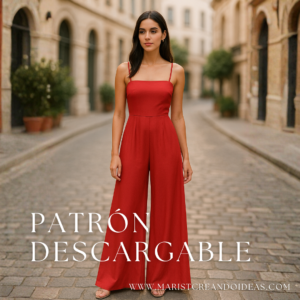 Patrón de Mono Enterizo: La Estructura que Unifica (Ajuste Perfecto Cuerpo-Pantalón).