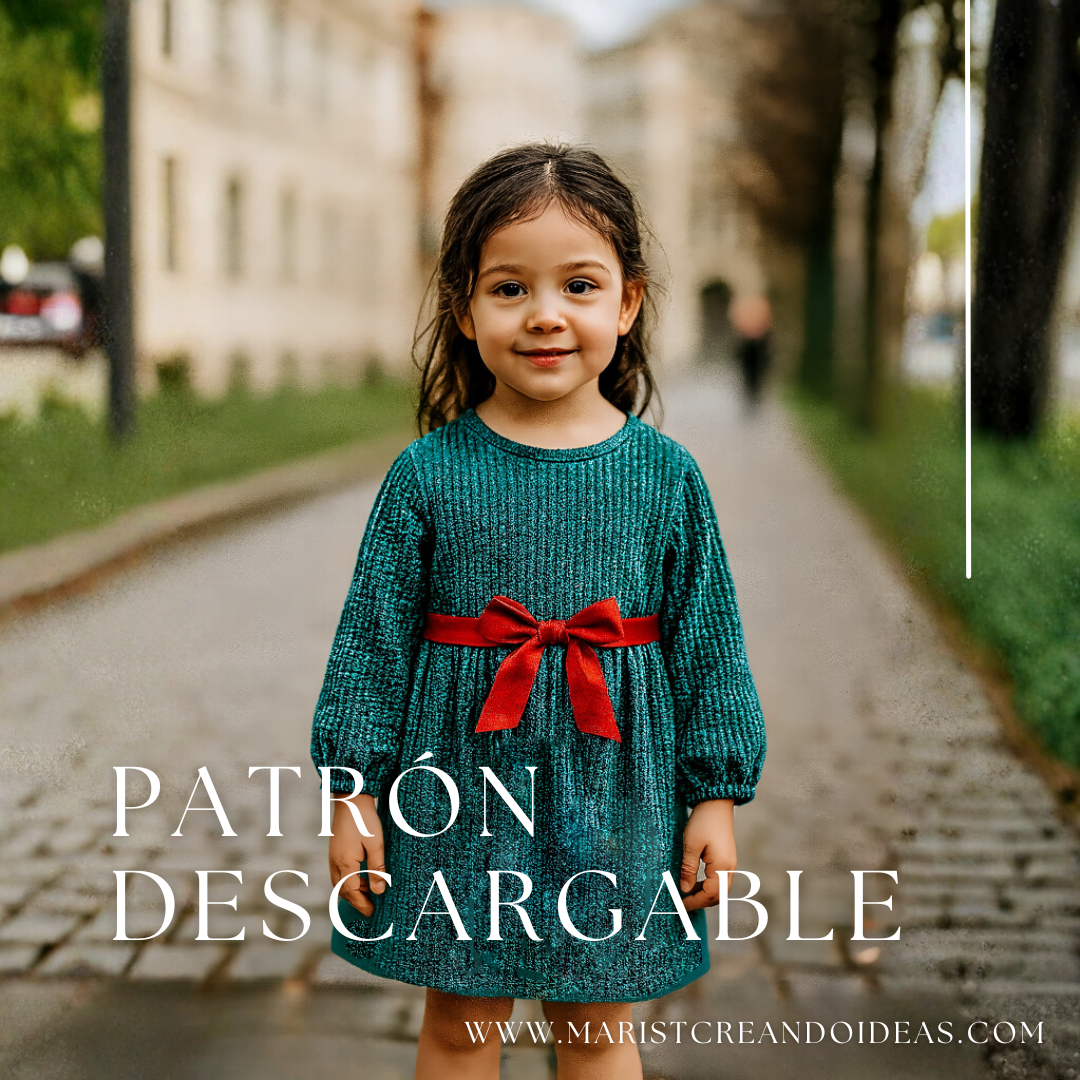 Patrón Vestido Anita: Estilo, Precisión, Cero Fallos./ 5 tallas